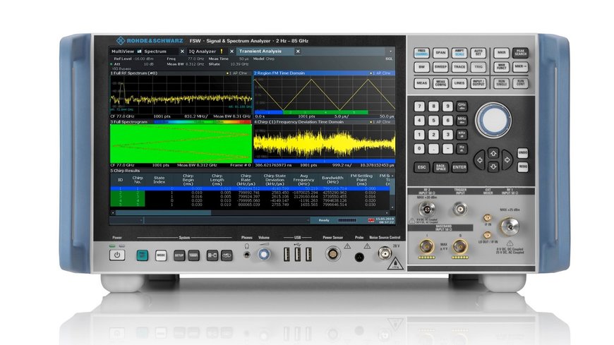 로데슈바르즈, 8.3GHz 내부 분석 대역폭을 지원하는 R&S FSW 신호 및 스펙트럼 분석기 업그레이드 발표